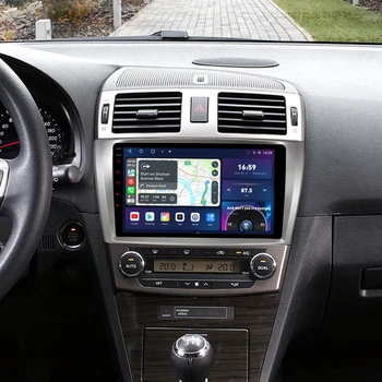 Android 12 8 Core 8 + 256G QLED 2K CarPlay 4G LTE Автомобилен Мултимедиен За Toyota Avensis T270 2008-2015 GPS Bluetooth 5,0 Радио
