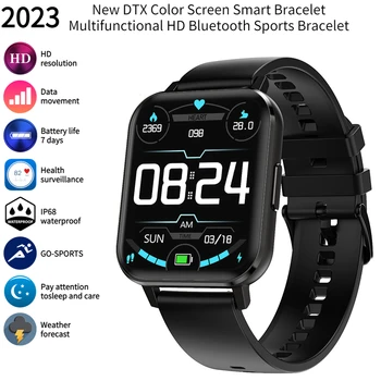 DTX 2023 Смарт часовници Мъжки 1,78-инчов цветен екран на Смарт гривна IP68 Водоустойчив многофункционални Спортни смарт часовници с поддръжка на HD Bluetooth