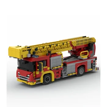 MOC-86254 Камион Градска пожарна бригада Спасителна машина 1079 бр. Детски играчки от градивните елементи, коледни подаръци 