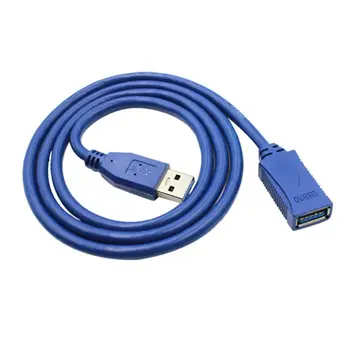 USB кабел от мъжа към жената USB Кабел от мъжа към жената в Синьо Меден Кабел за пренос на данни USB 3.0 0,3 м / 1 м / 1.5 м / 3 м / 5 м Кабел-адаптер за USB 3.0