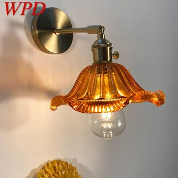 WPD Скандинавски месинг, с монтиран на стената лампа за дневна, спалня, прикроватной нощни шкафчета, съвременно хотелския коридор, стенни свещника за антре