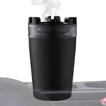 Автомобилни Пепелници Кола Преносими Бездимни Пепелници Със Защита От Миризмата На Огнеустойчиви Автоматична Пепелник Двойно Предназначение За Пушачи Автомобили Чаша
