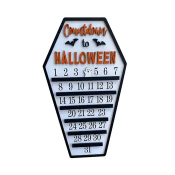 Адвент-календар за обратно броене декор за Хелоуин с инхалатор мишки, подаръци с подвижен блок, декорации за дома парти за Хелоуин
