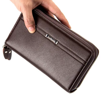 Едро и дребно нови мъжки чанти за отдих и бизнес, клатч на двоен цип, голям портфейл, мъжки чанти-клатч.