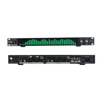 за БДС PP-31 Зелен цифров анализатор на звуковия спектър Дисплей 1U М музикален спектър VU 31 сегмент