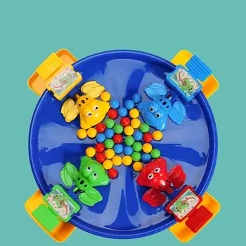 Забавни играчки Взаимодействието на Родители и деца Игри Стратегическа Игра За Деца, Играчки За Семейно Събиране Жаба Яде Боб Игра