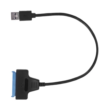 Кабел-адаптер за твърд диск SATA с USB 3.0 към 2.5 инча SDD Конвертор SATA USB 3.0-черен