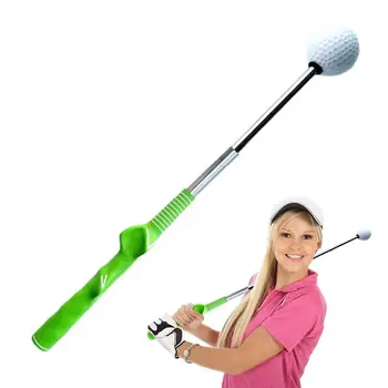 Качающаяся стика за голф Телескопична тренировочная стика за голф с ергономична гумена дръжка и мек изземване, за да проверите за тренировки по голф за момичета и момчета