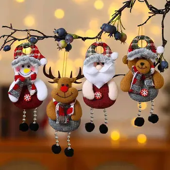 Коледна Украса на Коледна Елха, Висящи направи си САМ Коледа Нова 2023 Подарък Декорация на Партита Коледа се Мотае Снежен Висулка Дърво на Дядо коледа Направи T6T2