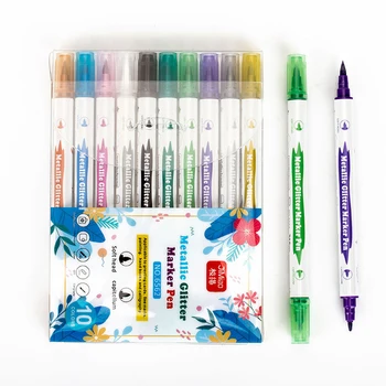 Контур метални маркери Magic Shimmer Paint Pens чувствах върха писалка за рисуване за деца и възрастни Корпоративна списание colorization