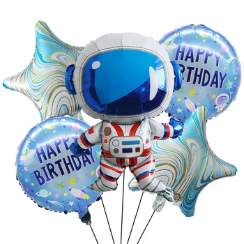 Космическа парти Набор от балони за астронавтите от фолио Globos Galaxy парти за момчетата на рожден ден, украса за детски подаръци