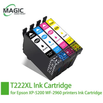 Мастилницата T222XL Съвместим за Epson 222XL T222XL T222 222 Мастило касета за принтер Epson XP-5200 WF-2960 мастилницата