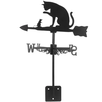 Метална градинска кола за котка и мишка ветропоказател от неръждаема стомана на Наземен декор за weathervanes на открито