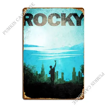 Метални табели Rocky The Boxer с плакат Create Party Bar Cave Стенни табела с името на тенекиен