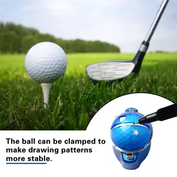Набор от плочки за топки за голф с дръжка Шаблони за маркиране на линии на топки за голф Инструмент за маркиране изравняване на топки за голф Принадлежности за голф