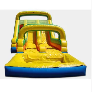 Надуваема детска пързалка за забавление с басейн