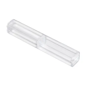 Пластмасов молив случай 25ШТ, прозрачен молив случай, прозрачен органайзер за химикалки, за студенти, за училището офис употреба