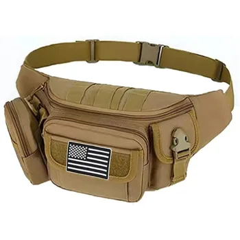 Тактическа поясная чанта за мъже, военна поясная чанта EDC, поясная чанта Molle, чанта за разходки, лов, стрелба, градинска чанта тактическа