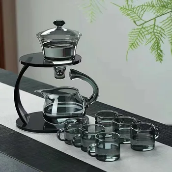 Чай от устойчиви на топлина стъкло, Купа с магнитна капачка за източване на вода, Автоматична кафемашина за приготвяне на чай е 