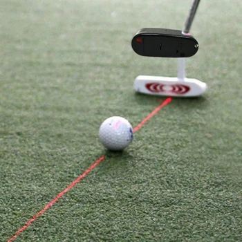 Черна стика за голф, лазерна показалка, коректор на линията на зрението, инструмент за тренировка, аксесоари за голф, голф симулатор