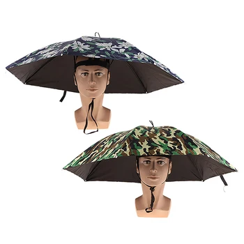 1 бр. Шапка-чадър от дъжд, Преносим Слънцезащитен чадър, Туристическа шапка, козирка за риболов на открито, шапки, Рибарски шапки, шапки