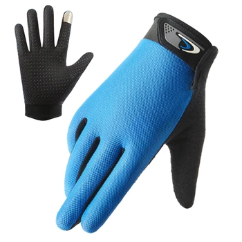 Велосипедни ръкавици със сензорен екран, Нескользящие Дишащи Ръкавици за колоездене, риболов, шофиране, летни Охлаждащи ръкавици